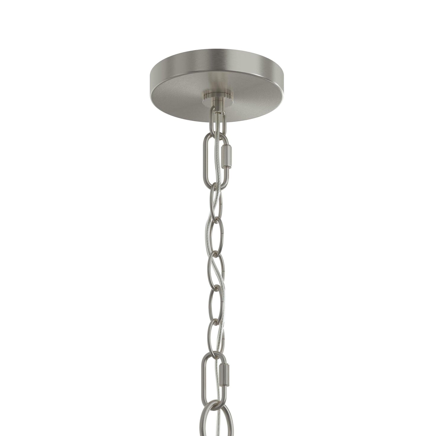Progress Lighting P400460-009 Jheni 6 Light 34 inch Brushed Nickel Chandelier Ceiling Light