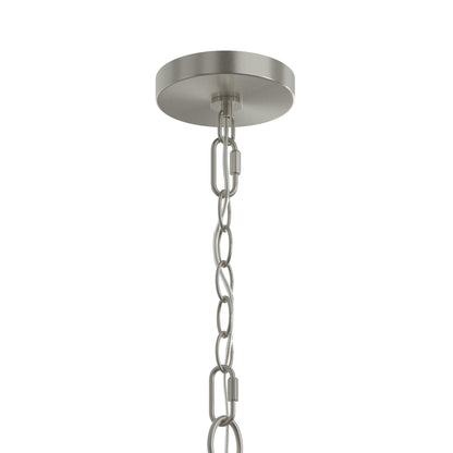 Progress Lighting P400460-009 Jheni 6 Light 34 inch Brushed Nickel Chandelier Ceiling Light