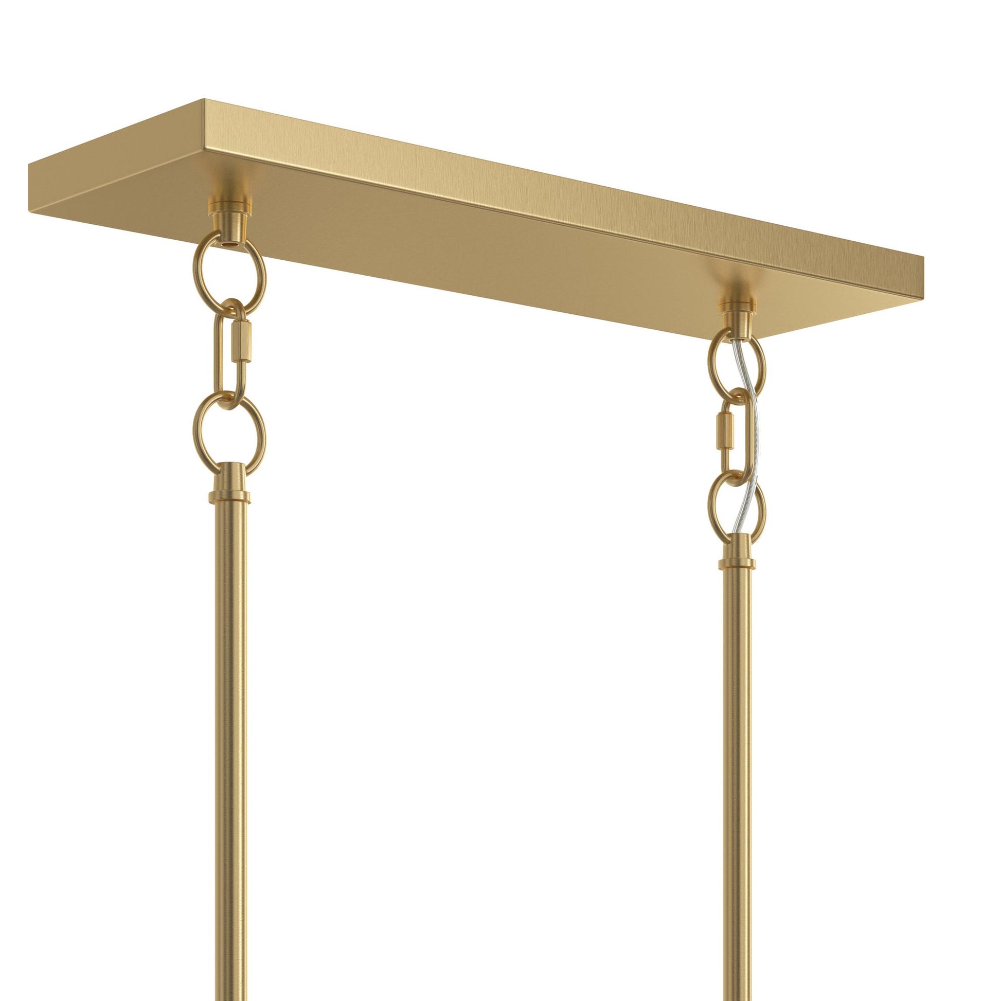 Progress Lighting P400461-191 Jheni Brushed Gold Linear Chandelier - View 8