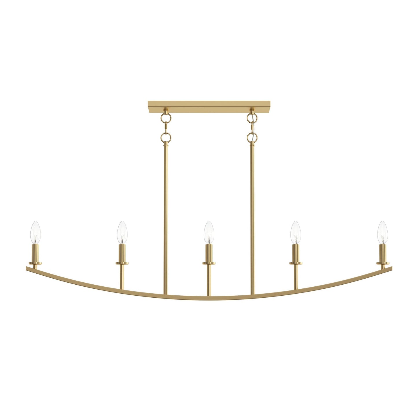 Progress Lighting P400461-191 Jheni Brushed Gold Linear Chandelier - View 7