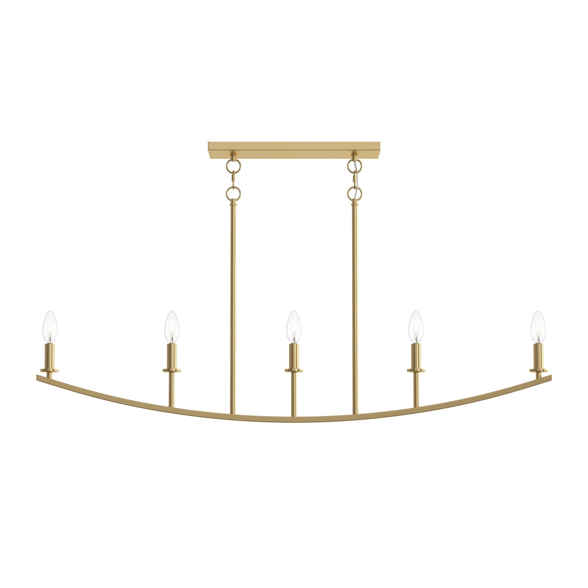 Progress Lighting P400461-191 Jheni Brushed Gold Linear Chandelier - View 7