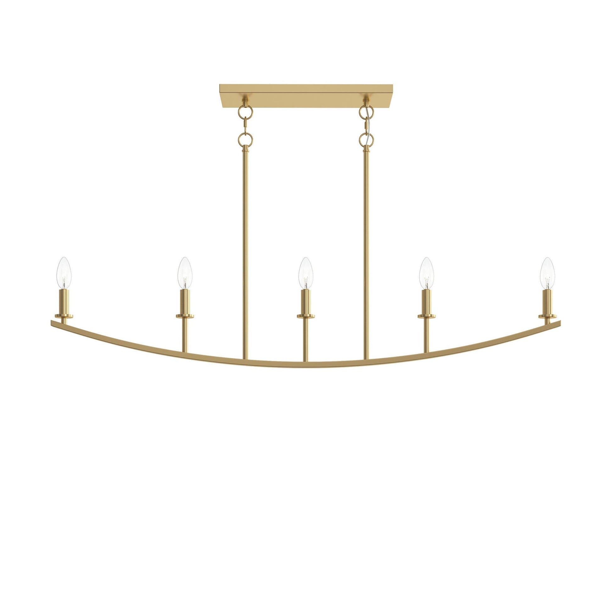 Progress Lighting P400461-191 Jheni Brushed Gold Linear Chandelier - View 9