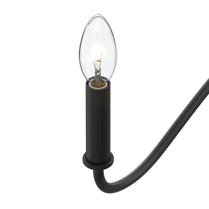 Progress Lighting P400462-31M Ilia 5 Light 28 inch Matte Black Chandelier Ceiling Light
