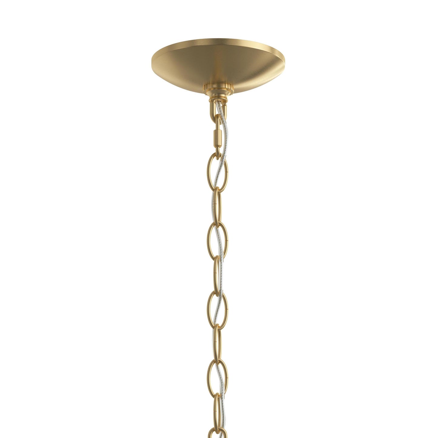 Progress Lighting P400463-191 Ilia 6 Light 34 Inch Brushed Gold Chandelier Ceiling Light