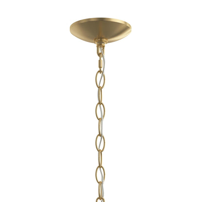 Progress Lighting P400463-191 Ilia 6 Light 34 Inch Brushed Gold Chandelier Ceiling Light