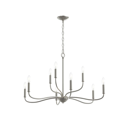 Progress Lighting P400465-009 Ilia 9-Light Brushed Nickel Two-Tier Chandelier - Main Product Image