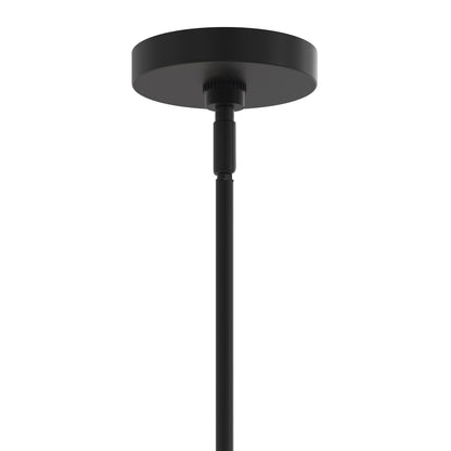 Progress Lighting P400469-319 Rigsby 6 Light 36 inch Matte Black with Brushed Gold Chandelier Ceiling Light