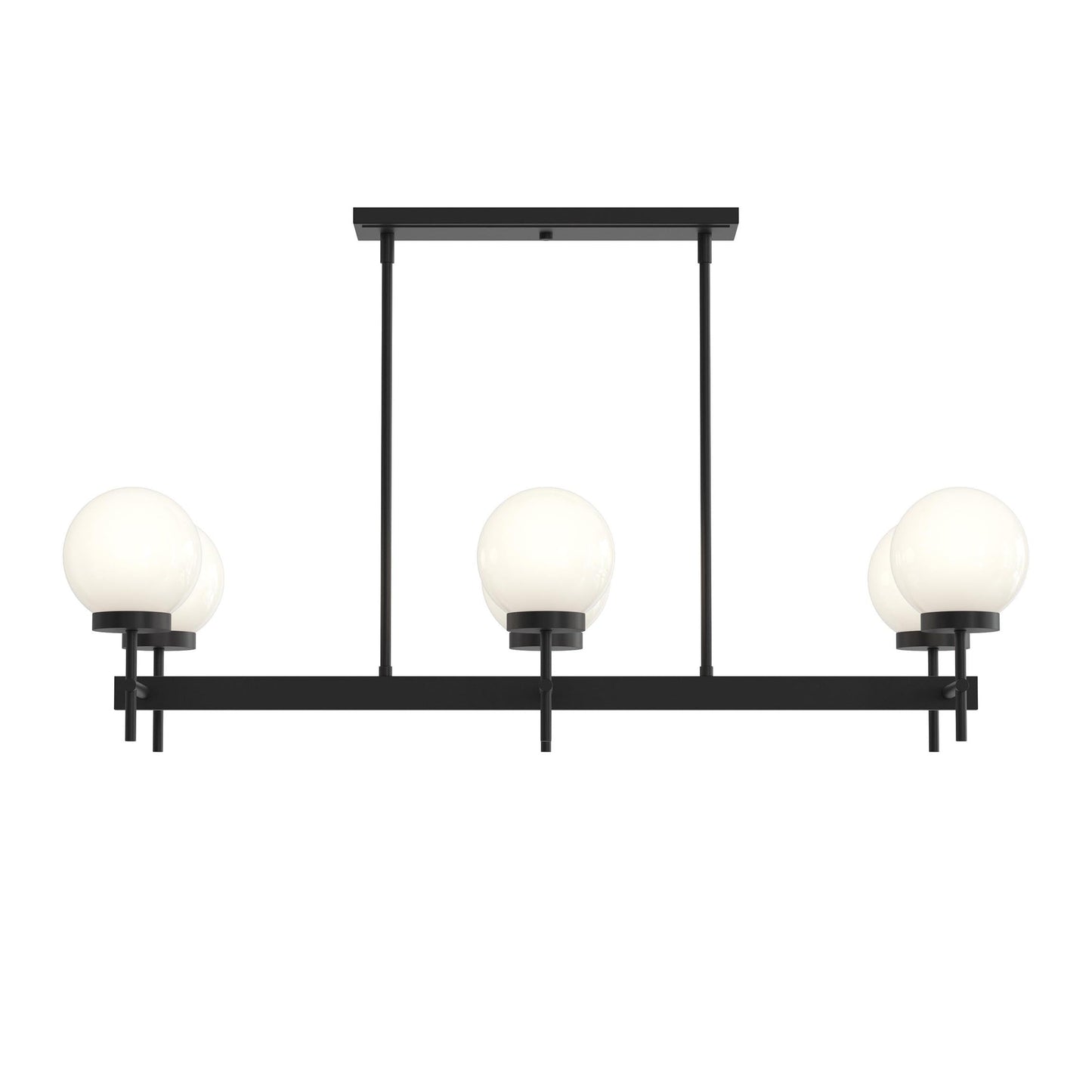 Progress Lighting P400471-31M Rigsby 6 Light Matte Black Linear Chandelier - Image 9