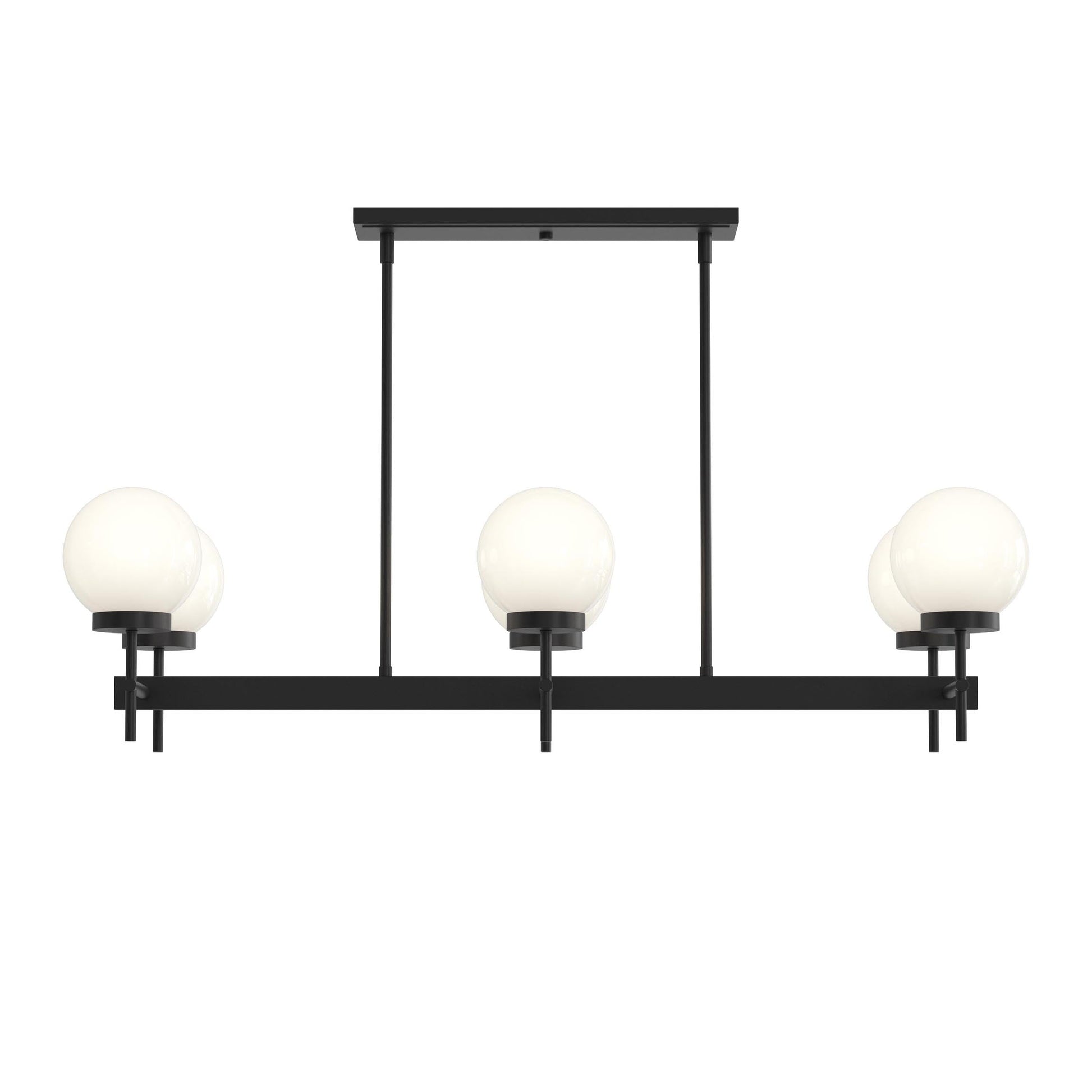 Progress Lighting P400471-31M Rigsby 6 Light Matte Black Linear Chandelier - Image 9