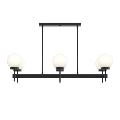 Progress Lighting P400471-31M Rigsby 6 Light Matte Black Linear Chandelier - Image 9