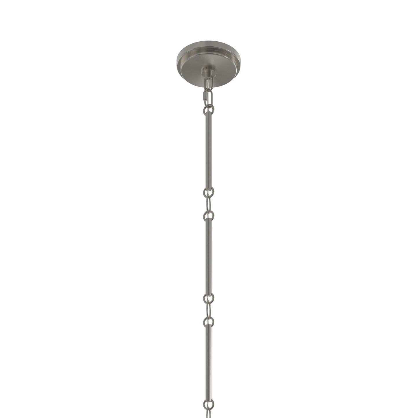 Progress Lighting P400472-009 Pilar 6 Light 40 inch Brushed Nickel Chandelier Ceiling Light