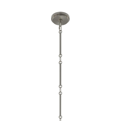 Progress Lighting P400472-009 Pilar 6 Light 40 inch Brushed Nickel Chandelier Ceiling Light