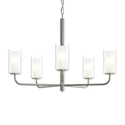 Progress Lighting P400475-009 Mack 5 Light 28 inch Brushed Nickel Chandelier Ceiling Light
