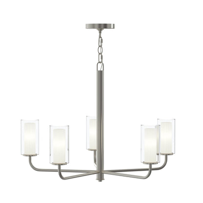 Progress Lighting P400475-009 Mack 5 Light 28 inch Brushed Nickel Chandelier Ceiling Light