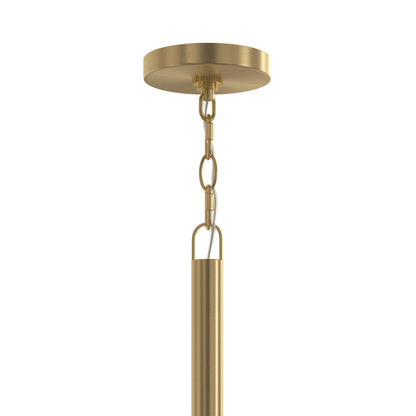 Progress Lighting P400475-191 Mack Brushed Gold Chandelier - Canopy and Chain Detail