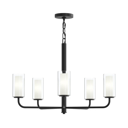 Progress Lighting P400475-31M Mack 5 Light 28 inch Matte Black Chandelier - Front View