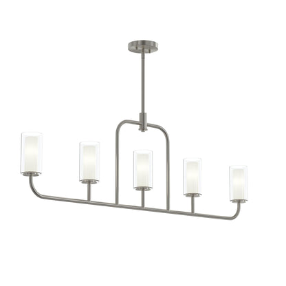 Progress Lighting P400476-009 Mack 5 Light 46 inch Brushed Nickel Linear Chandelier - Main Product Image