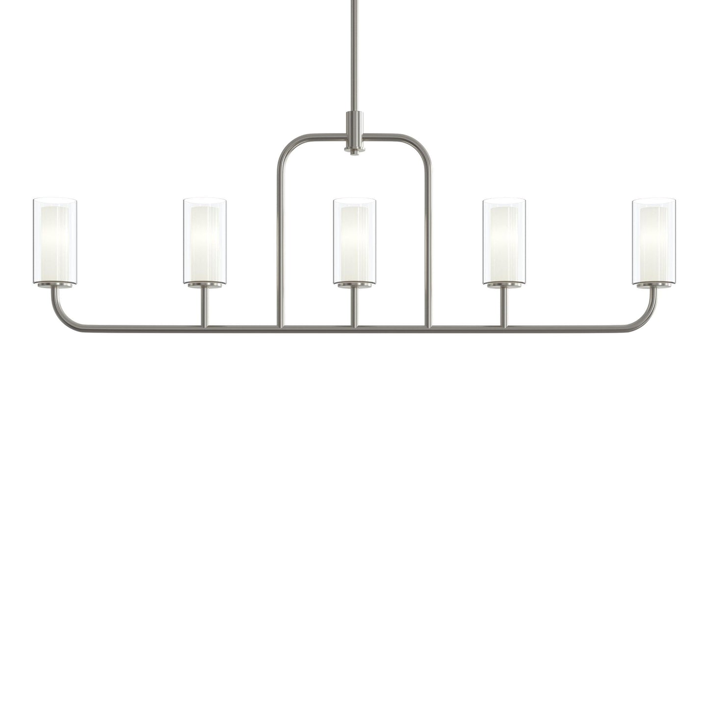 Progress Lighting P400476-009 Mack 5 Light Brushed Nickel Linear Chandelier - Additional View