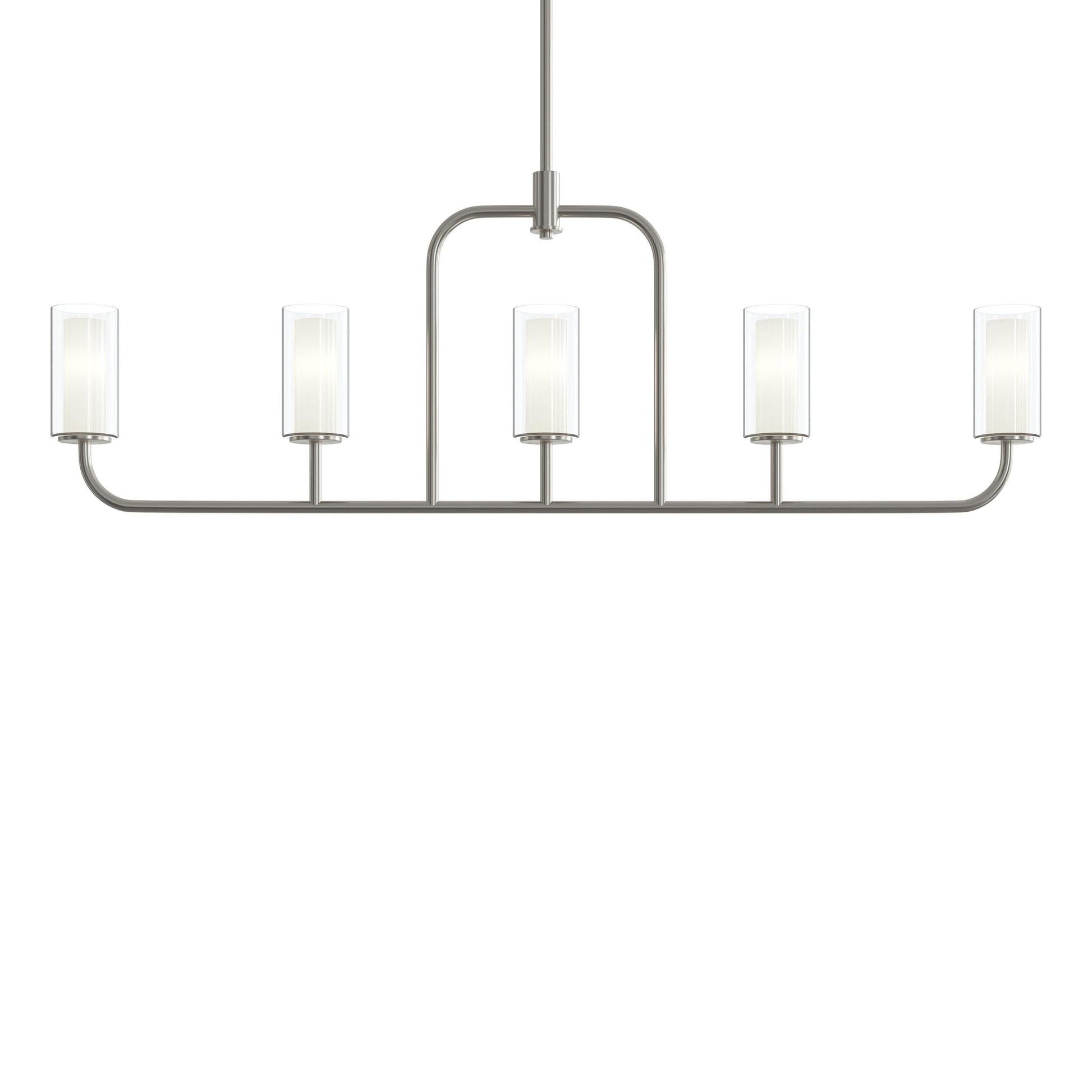 Progress Lighting P400476-009 Mack 5 Light Brushed Nickel Linear Chandelier - Additional View