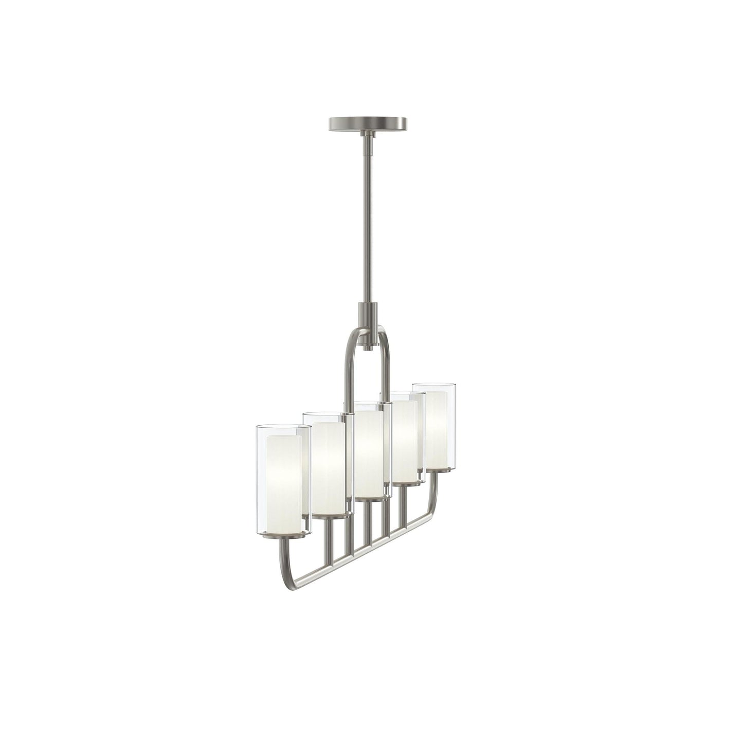 Progress Lighting P400476-009 Mack 5 Light Brushed Nickel Linear Chandelier - Additional View