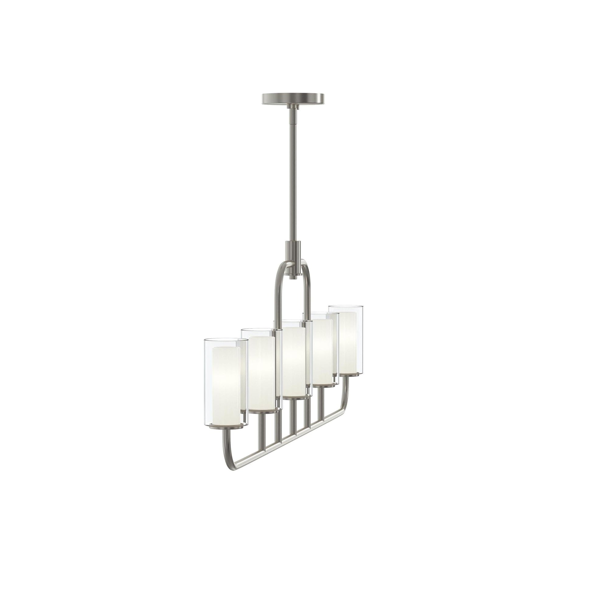 Progress Lighting P400476-009 Mack 5 Light Brushed Nickel Linear Chandelier - Additional View
