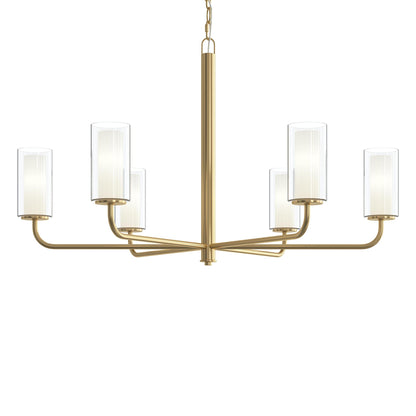 Progress Lighting P400477-191 Mack 6 Light Brushed Gold Chandelier