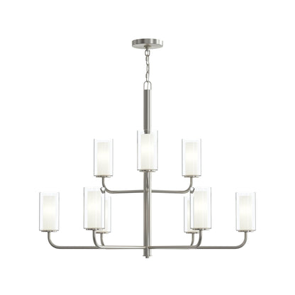 Progress Lighting P400478-009 Mack 9 Light Brushed Nickel Chandelier - Additional View 6