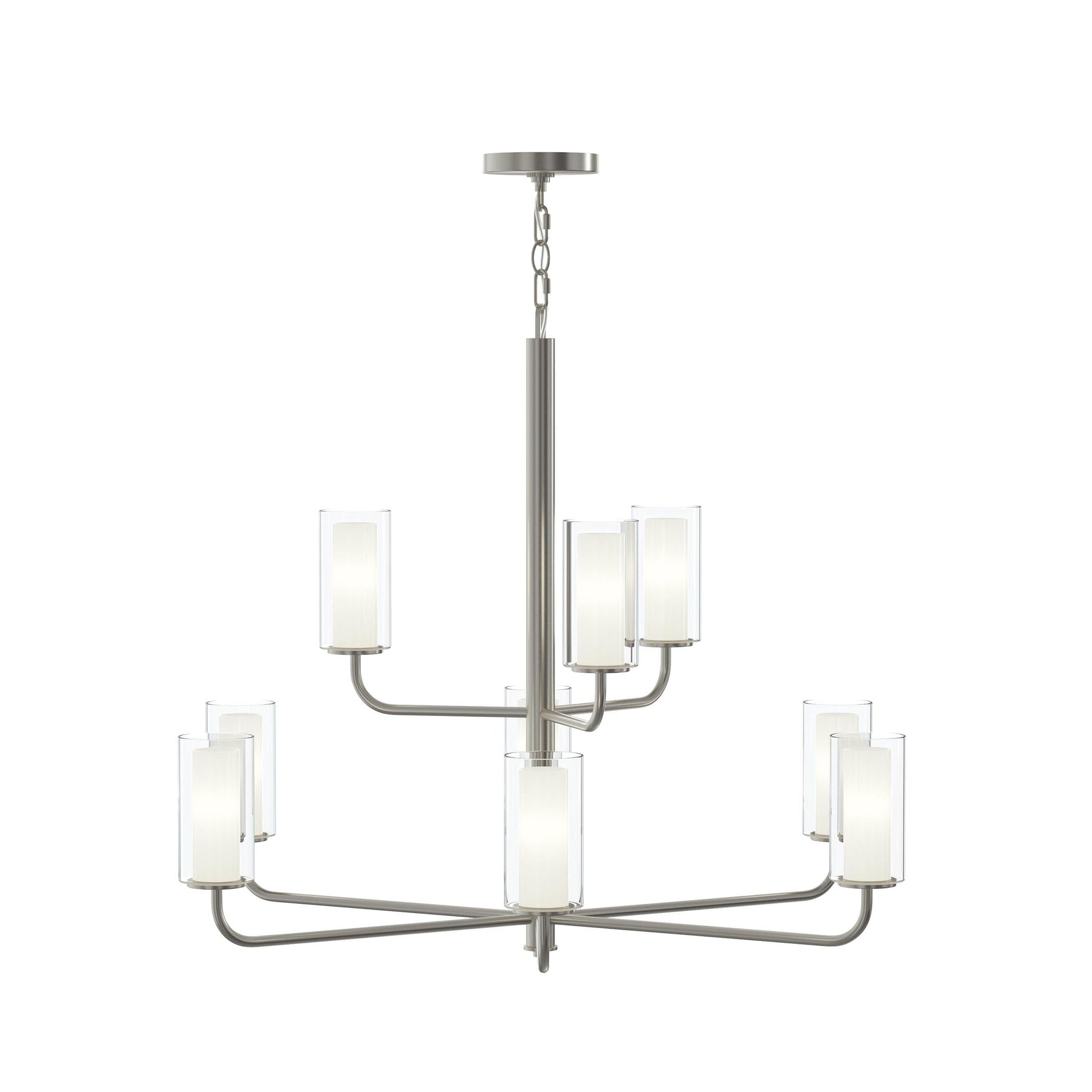 Progress Lighting P400478-009 Mack 9 Light Brushed Nickel Chandelier - Additional View 8