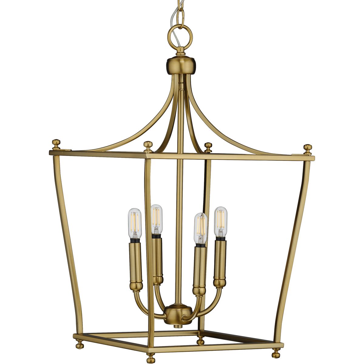 Progress Lighting P500214-109 Parkhurst 4 light brushed bronze foyer pendant ceiling light