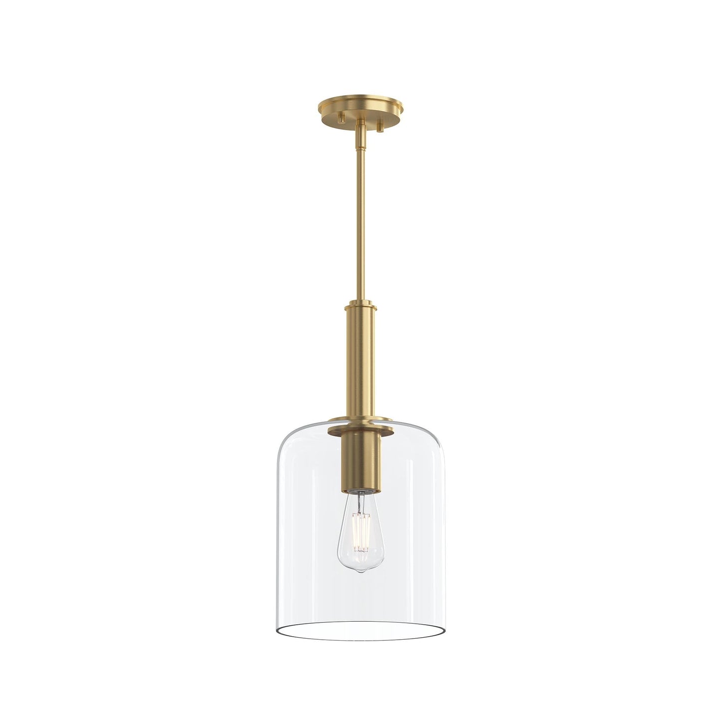 Progress Lighting P500509-191 Reines 1 Light Brushed Gold Pendant Ceiling Light - Main View