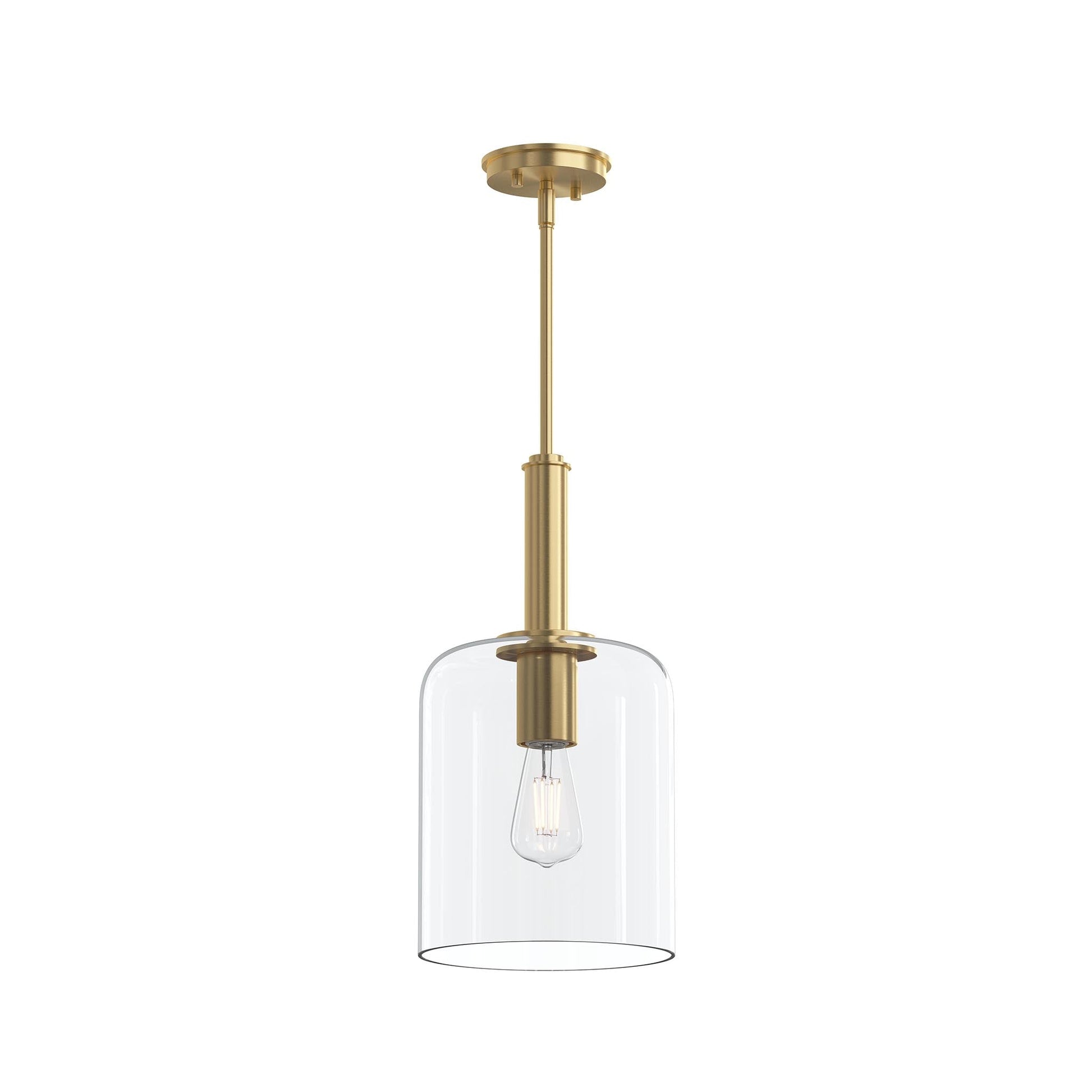 Progress Lighting P500509-191 Reines 1 Light Brushed Gold Pendant Ceiling Light - Main View