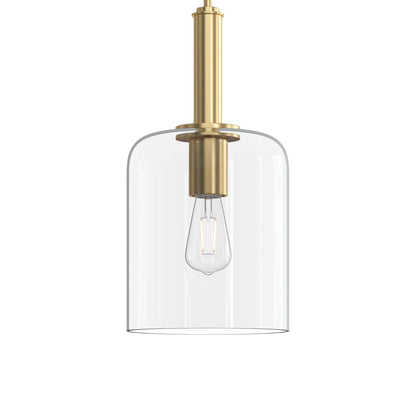 Progress Lighting P500509-191 Reines 1 Light Brushed Gold Pendant Ceiling Light