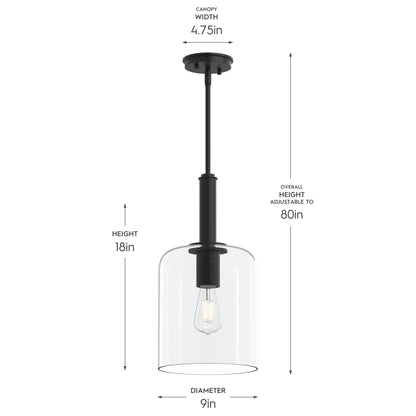Progress Lighting P500509-31M Reines Pendant Dimensions Diagram