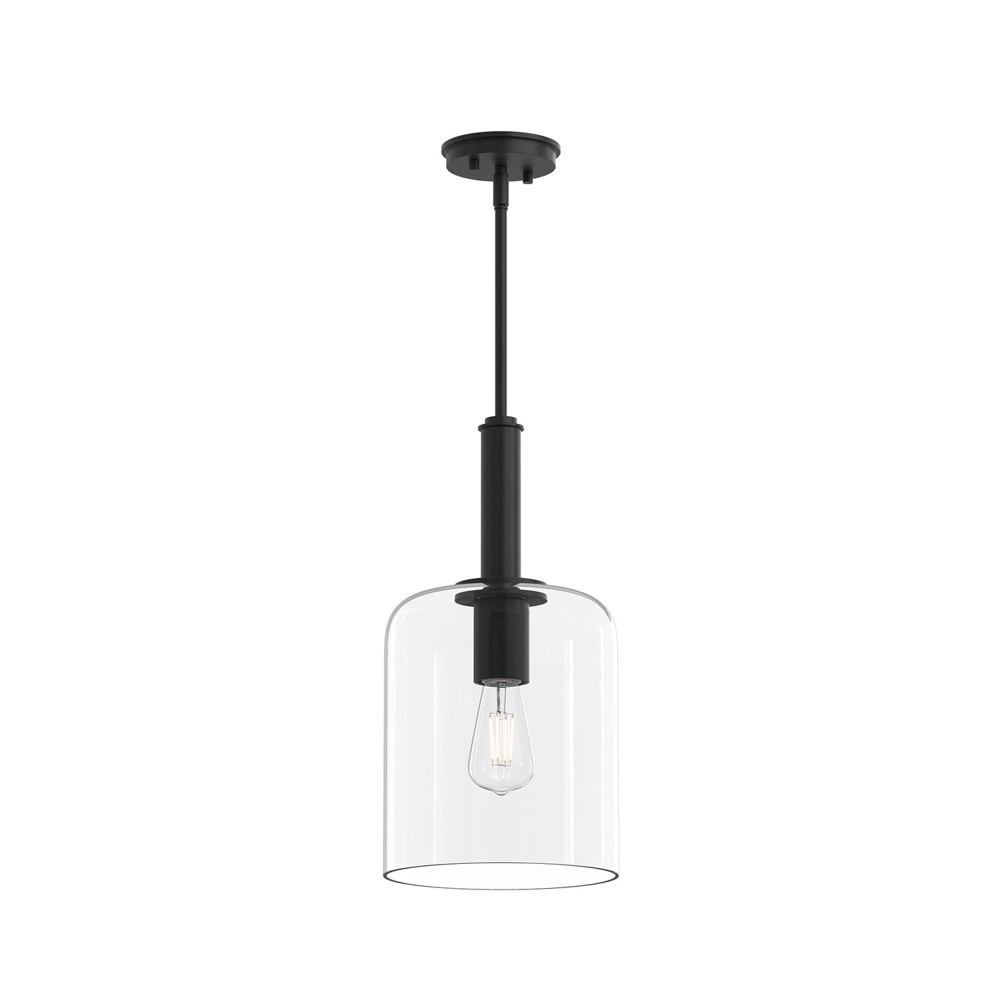 Progress Lighting P500509-31M Reines 1 Light Matte Black Pendant Ceiling Light