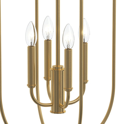 Progress Lighting P500510-191 Reines 4 Light Brushed Gold Foyer Pendant - image 8