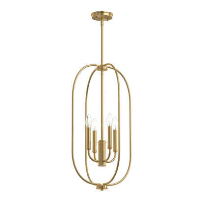 Progress Lighting P500510-191 Reines 4 Light Brushed Gold Foyer Pendant - main product image