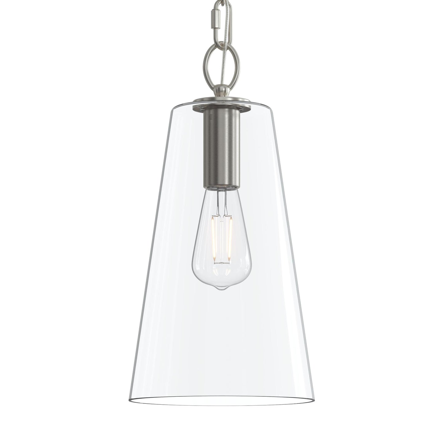 Progress Lighting P500511-009 Jheni Pendant - Clear Glass Shade Close-Up Detail