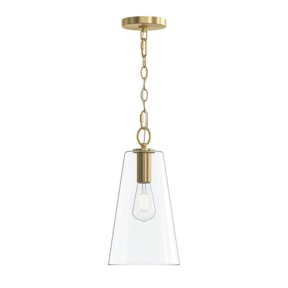 Progress Lighting P500511-191 Jheni 1 Light 8 inch Brushed Gold Pendant Ceiling Light