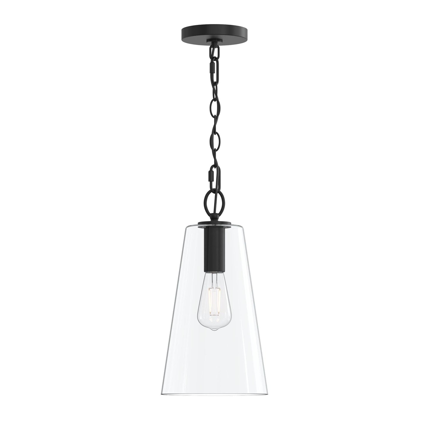 Progress Lighting P500511-31M Jheni 1 Light 8 inch Matte Black Pendant