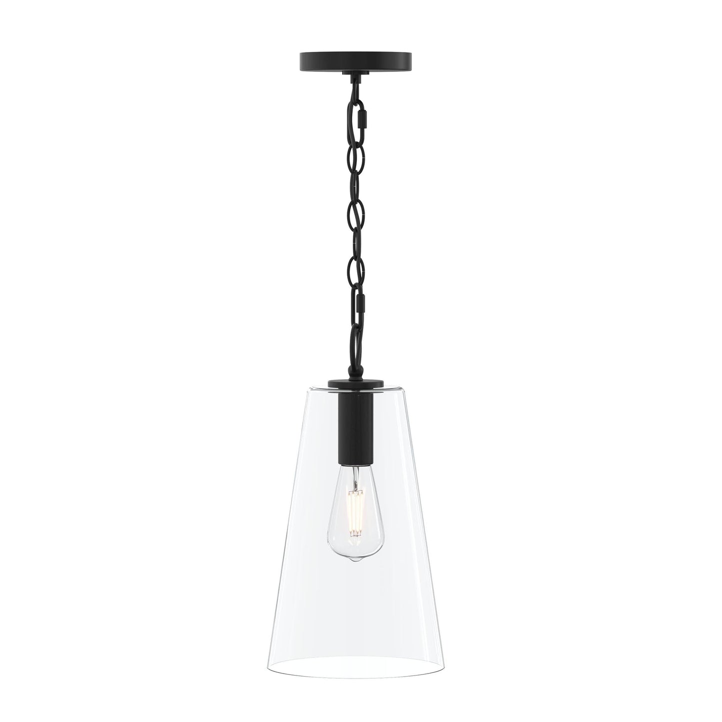 Progress Lighting P500511-31M Jheni 1 Light 8 inch Matte Black Pendant