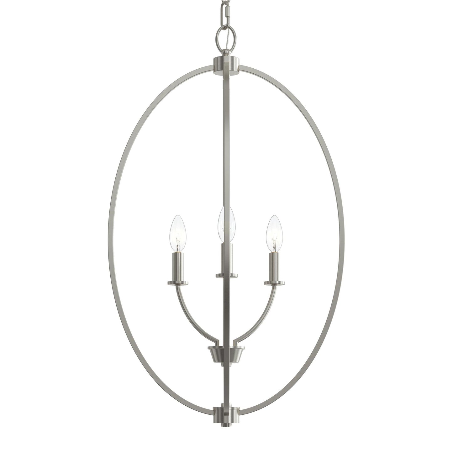 Progress Lighting P500513-009 Jheni Brushed Nickel Foyer Pendant