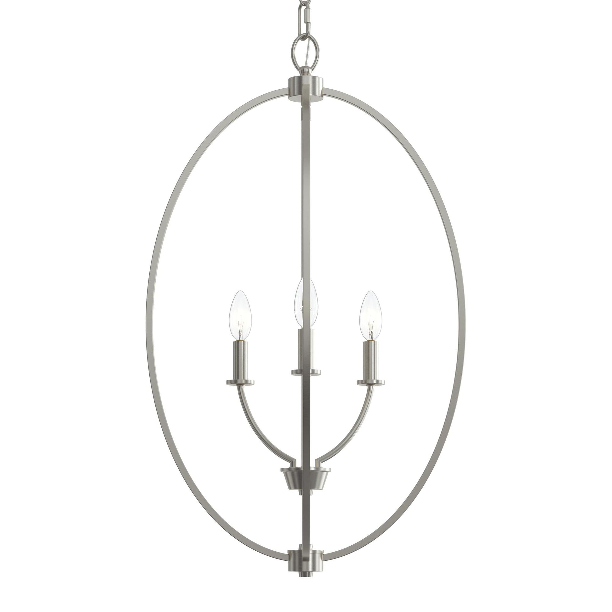 Progress Lighting P500513-009 Jheni Brushed Nickel Foyer Pendant