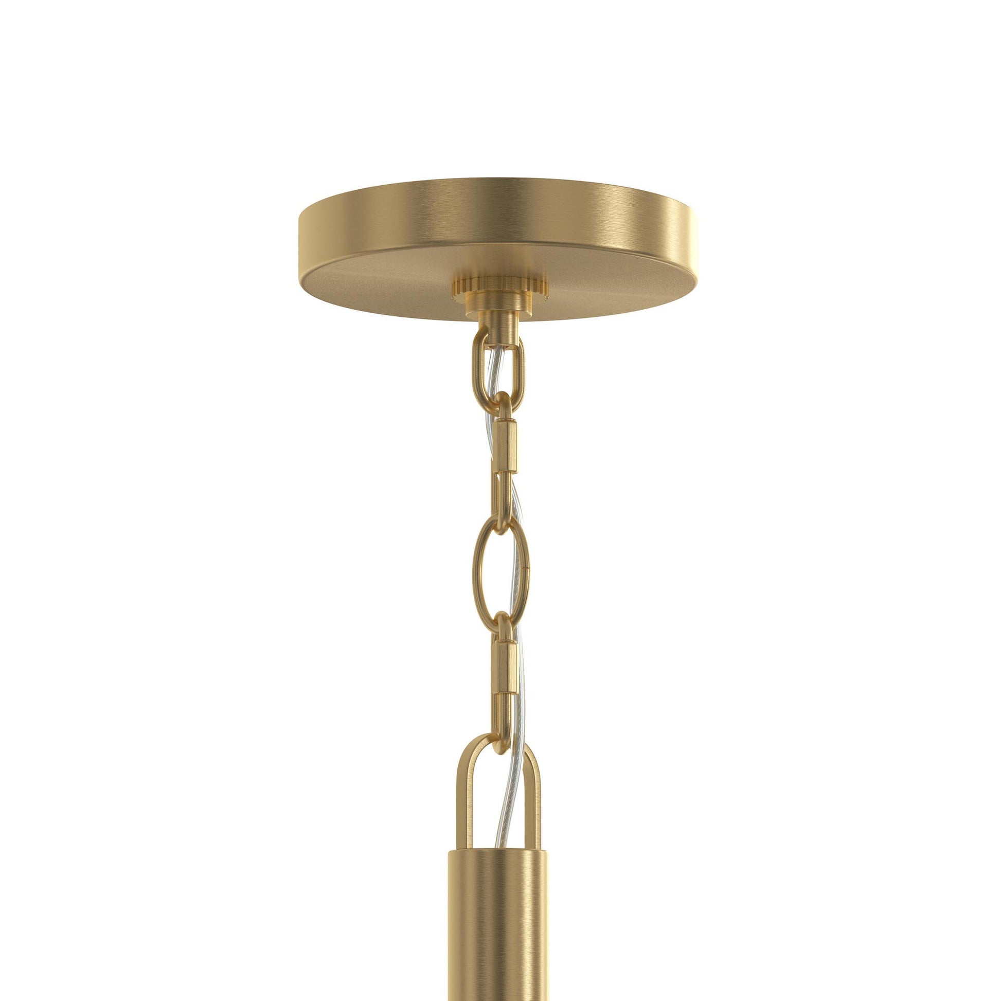 Progress Lighting P500515-191 Mack Brushed Gold Canopy and Chain Detail