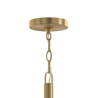 Progress Lighting P500515-191 Mack Brushed Gold Canopy and Chain Detail