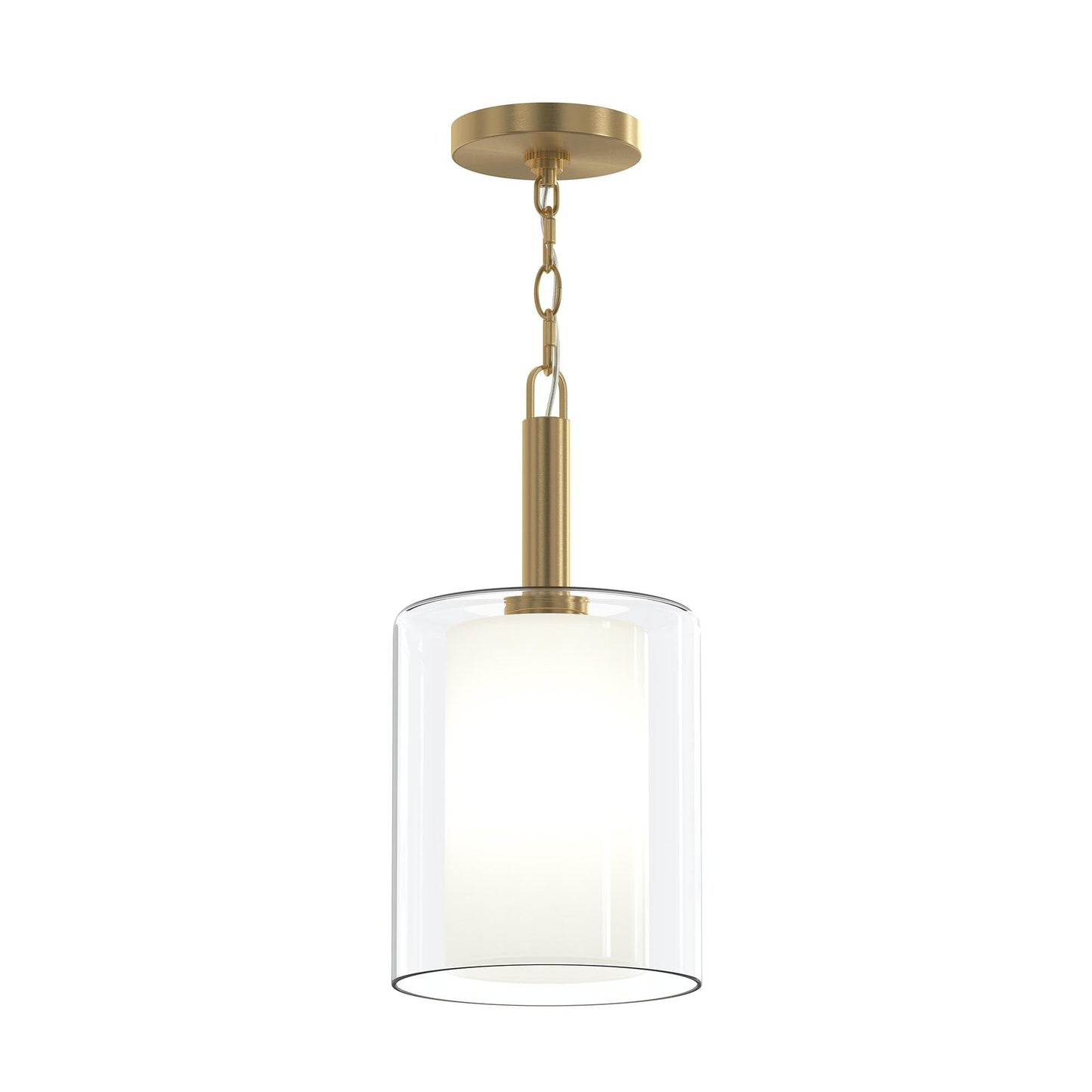 Progress Lighting P500515-191 Mack 1 Light 8 inch Brushed Gold Pendant Ceiling Light