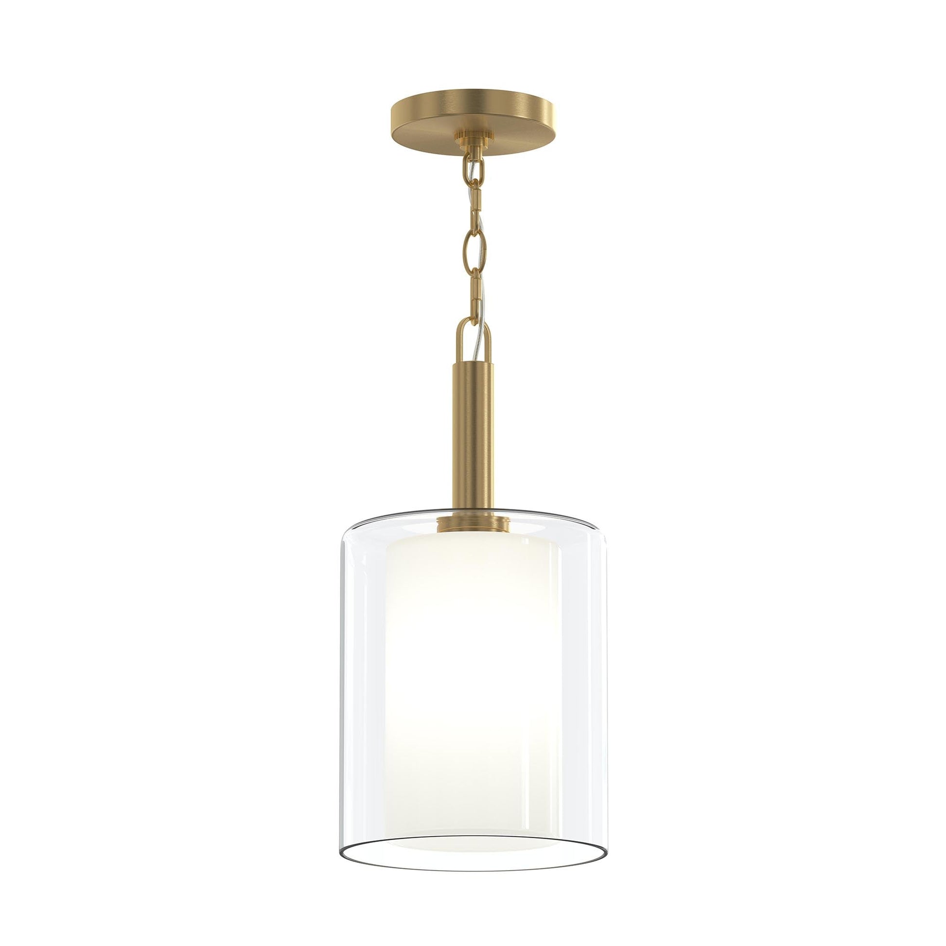 Progress Lighting P500515-191 Mack 1 Light 8 inch Brushed Gold Pendant Ceiling Light