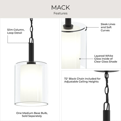 Progress Lighting P500515-31M Mack Pendant features infographic