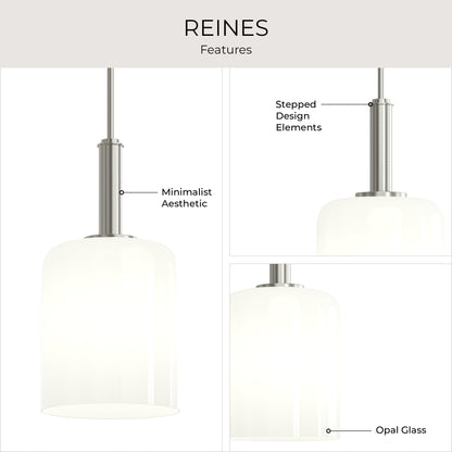 Progress Lighting P500516-009 Reines Brushed Nickel Pendant Ceiling Light - View 6