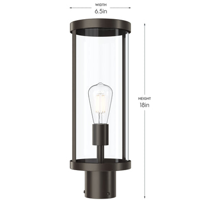 Progress Lighting P540112-020 Kagen Outdoor Post Lantern Dimensions 6.5in Wide 18in Tall