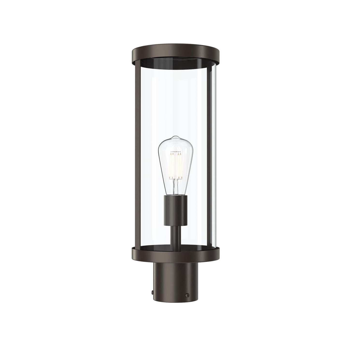 Progress Lighting P540112-020 Kagen 1 Light Antique Bronze Outdoor Post Lantern with Clear Glass